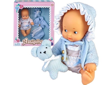 Muñeco FAMOSA Barriguitas Set De Bebe Ropita Azul
