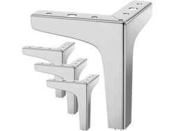Juego de 4 piezas triangulares de metal para muebles, 10 cm, capacidad de 800 kg, sin marca.