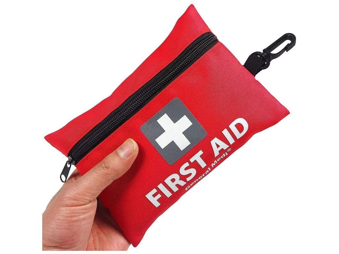 Mini Botiquín De Primeros Auxilios, 92 Piezas - Incluye Manta De Emergencia Blade (roja)