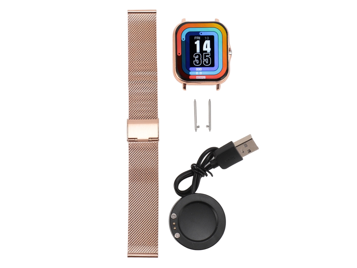 Reloj Deportivo Inteligente De 1,69 Pulgadas Con Pantalla Táctil, Resistente Al Agua Ip68, Bluetooth Y Android - Dorado