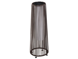 Lámpara De Pie Solar Led De Ratán, 0,8 W, Automática, Para Exteriores, Ø21,5 X 61 Cm, Marrón.