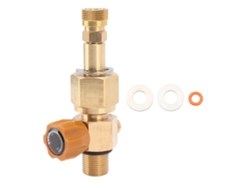 Válvula De Conmutación De Alta Presión De Latón M18x1.5 5000 Psi Con Conector Hembra De 8 Mm Para Cilindro De Co2