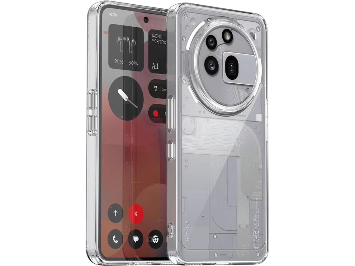Case For Nothing Phone 3a Pro (5g) Transparent Gtrpesp Silicone Gel Case Screen Protector