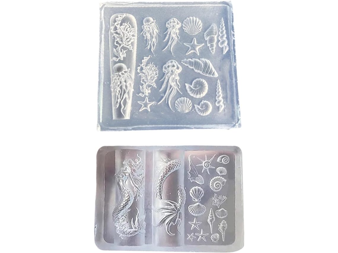 Juego De 3 Moldes De Silicona Aptos Para Alimentos Con Grabado Detallado Y Tortuga.