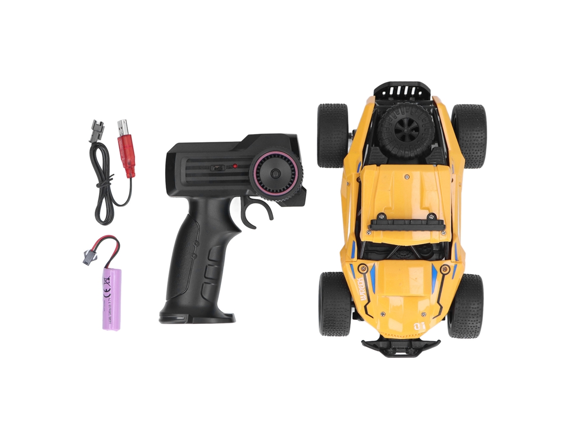 Ats-coche De Control Remoto De Alta Velocidad 4wd Simulación Modelo Mini Derrape Carreras Off Road Para Niños De 6+ Años (amarillo)
