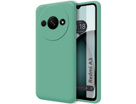 Funda Ultra para Xiaomi Redmi A3 TUMUNDOSMARTPHONE Silicona Líquida Textura Suave Verde