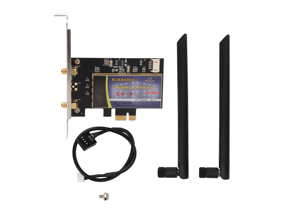 Tarjeta De Red Pci E Bcm94360 Adaptador Wifi De Doble Banda 1200mbps Para Win 10 Os X