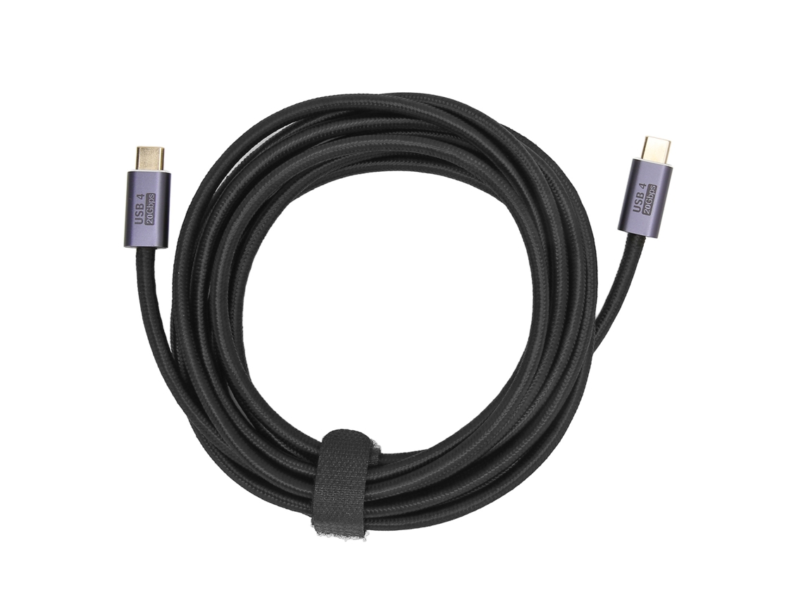 Cabo Usb 4.0 Type C Para Type C 20gbps 8k 60hz Carga Pd100w Nylon 3m