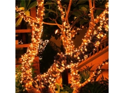 Cadenas De Luces Solares 22m 200led Impermeables Para Jardín Navidad Exterior