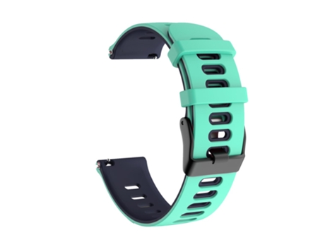 Correa de Silicona 20mm bicolor con hebilla negra para Samsung Galaxy Watch4 44mm 40mm/Watch4 Classic 46mm 42mm/Gear S2/Garmin Forerunner 245 - Men...