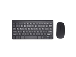 Kit de teclado y ratón USB con cable de 2,4 G, ultradelgado y portátil, ergonómico y compatible*.