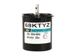 Motor síncrono de imán permanente en miniatura, 220 V, 28 W, 40 rpm, sentido horario/antihorario, baja velocidad