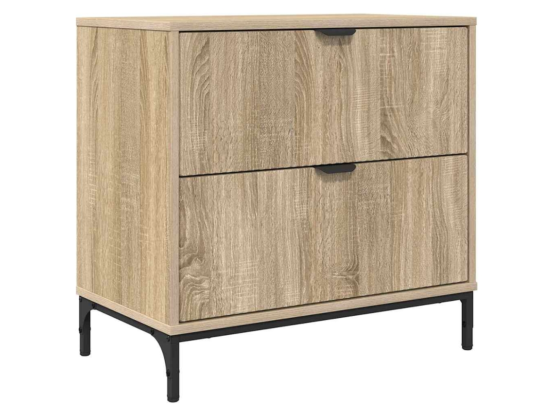 Maison Exclusive - Mesa De Noche Con Cajón Roble Sonoma 63.5 X 36 X 61 Cm