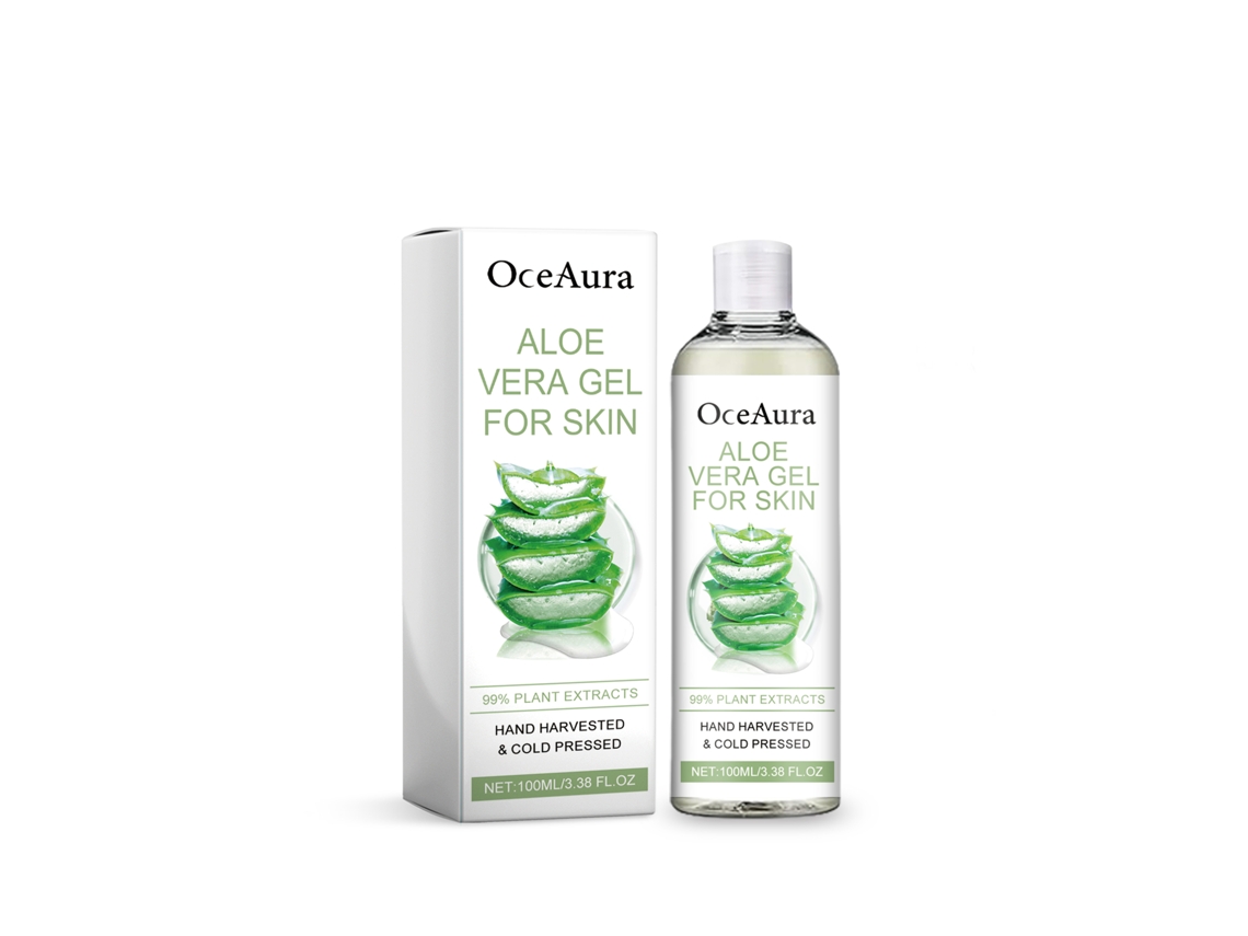 Gel de aloe vera 100% natural y orgánico para la piel y el cabello.