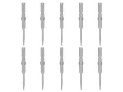 Juego De 10 Puntas De Destornillador Con Cabezal Magnético Para Vaso Hexagonal De 5 Mm, Tubo De Acero Aleado De 60 Mm (s2) - Accesorios Industriales
