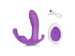 Vibrador Porttil De Mariposa De 10 Velocidades Con Control Remoto Inalmbrico Para Mujeres (prpura) Yizhood