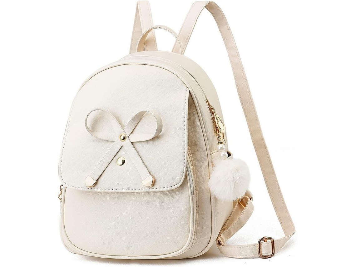 2026-mochila De Moda Para Mujer Cuero Pu Bonito Con Moño Borsa Small Mochila De Viaje Para Día A Día