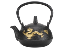 Hervidor De Hierro Fundido De 0,3 L Con Colador, Diseño De Dragón Dorado, Estilo Japonés, Para Uso Doméstico.