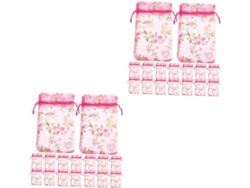 Nuobesty 100 Peças De Organza Com Cordão Para Joias De Doces, Festas Elegantes E Casamentos