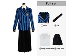 Traje De Cosplay Wednesday Addams Nevermore Academy Uniforme Escolar Para Hombres Y Mujeres Lstyle 2 L Estilo 2