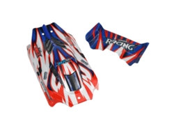 Wltoys 124008 1/12 RC Car Parts Carrocería Alas Traseras Pintadas Modelos de Vehículos Accesorios de Repuesto 2739