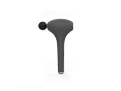 Pistola de masaje muscular, 6 niveles ajustables, 4 cabezales de masaje para aliviar el dolor y la rigidez muscular Nostalgia88 (gris)