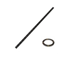 Rollo 5M /25M Bisagra Piano Acabado Negro Rollo 5 Metros Bisagra Piano 25X0.7Mm DUVER