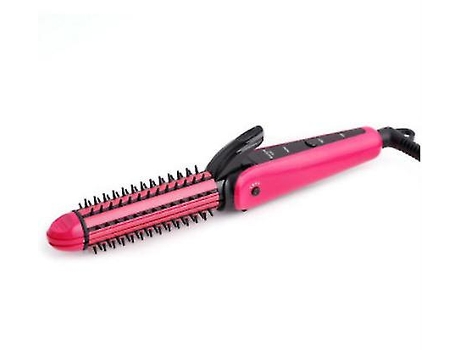 Peine alisador de cabello de doble propósito Plancha rizadora tres en unoBISBISOUS Rosa