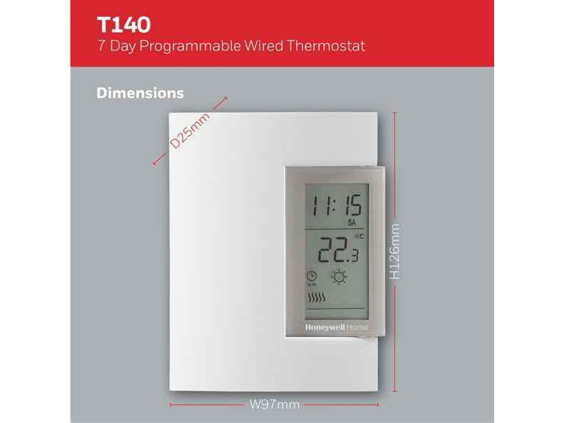 Termostato Honeywell T140C110Aeu Blanco (Reacondicionado Como Novo)