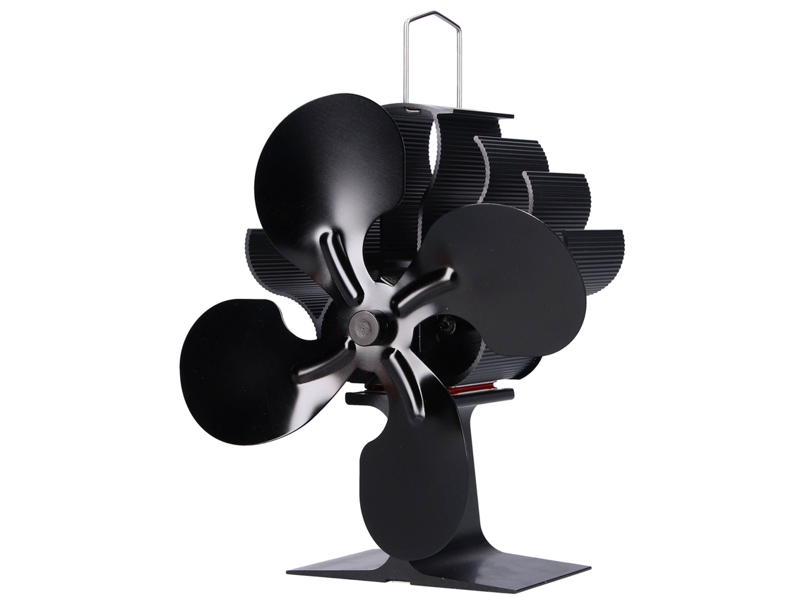 Ventilador De Estufa De 4 Palas Activado Por Calor Para Chimenea Ecológico Distribución Eficiente De Calor