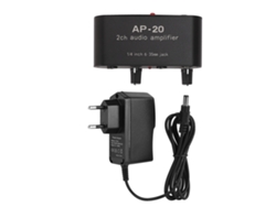 Amplificador De Sonido Digital Estéreo Hifi Profesional De 2 Canales Y 6,35 Mm Para Auriculares, Micrófono E Instrumentos - Enchufe Europeo