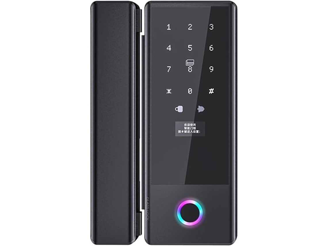Serrure Intelligente Para Porte En Verre, Biométrique À Empreintes Digitales, Ttlock Tuya Wifi