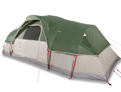 Tienda de campaña familiar iglú 11 personas VIDAXL impermeable verde