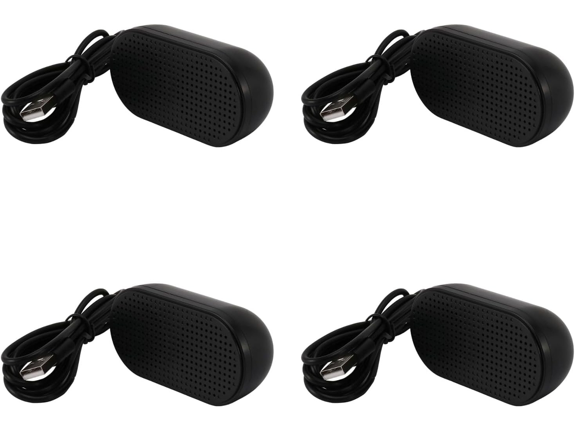 4 Altavoces Portátiles Usb, Fuente De Alimentación Estéreo Multimedia Para Pc (negro)