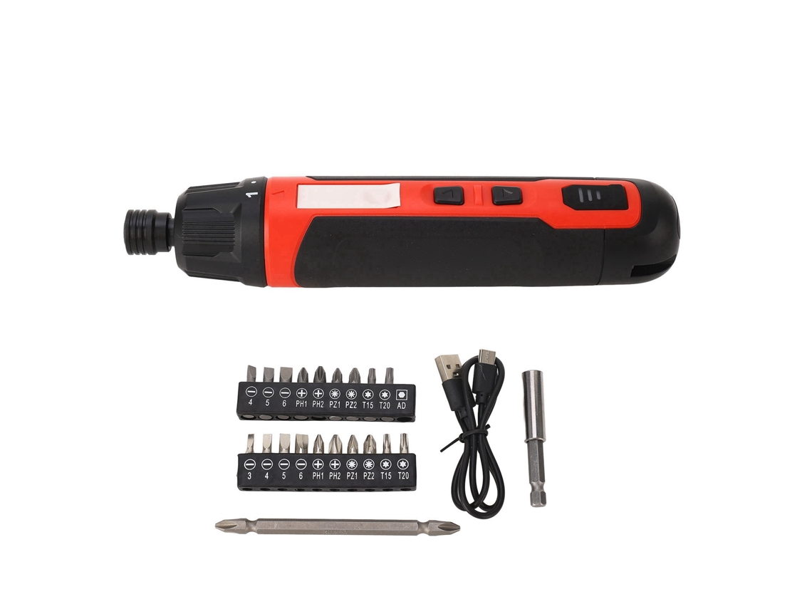 Kit De Destornillador Eléctrico Recargable Con 20 Puntas Multifuncionales Grandes De Minitorque Para Reparaciones.
