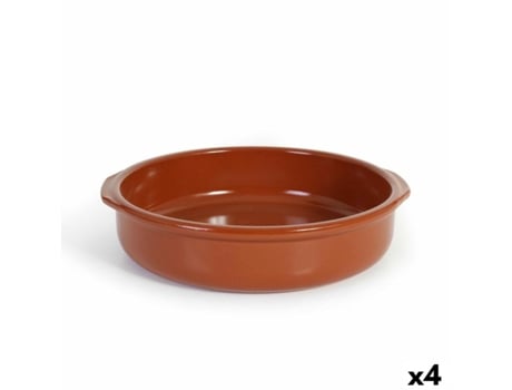 Cazuela AZOFRA Barro cocido 31 x 29,5 x 7,5 cm (4 Unidades)