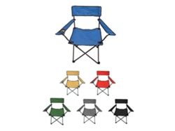 Jardin202 - Silla De Camping Plegable Con Portavasos | Metal Y Lona | 80x80x50 Cm Azul |  (azul)