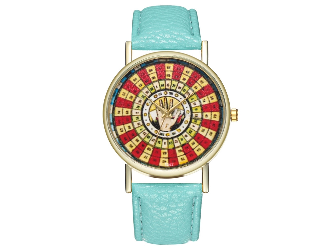 Reloj De Pareja Zhoulianfa, Correa De Pu, Esfera Redonda, Movimiento De Cuarzo (impecable)