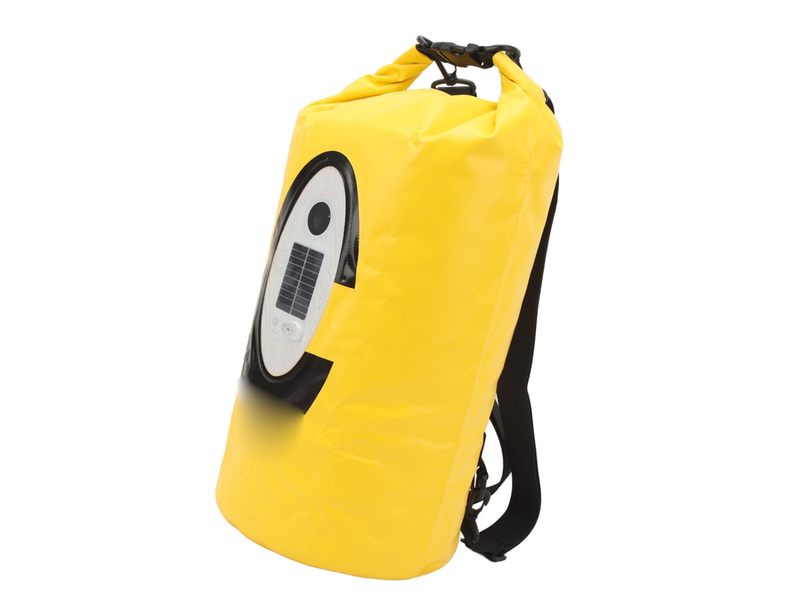 Bolsa impermeable seca con altavoz LED solar