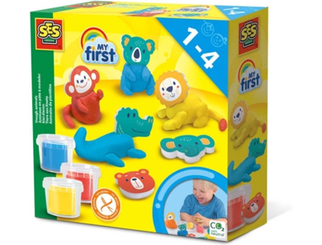 Plastilina SES Moldes De Animais (Edad Mínima: 1 Año - 20.2 x 6.1 x 20.2 cm)