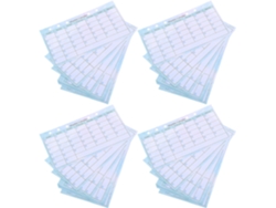 Recambios mensuales A6 para carpeta de 6 anillas, papel grueso y liso, planificador de presupuesto...