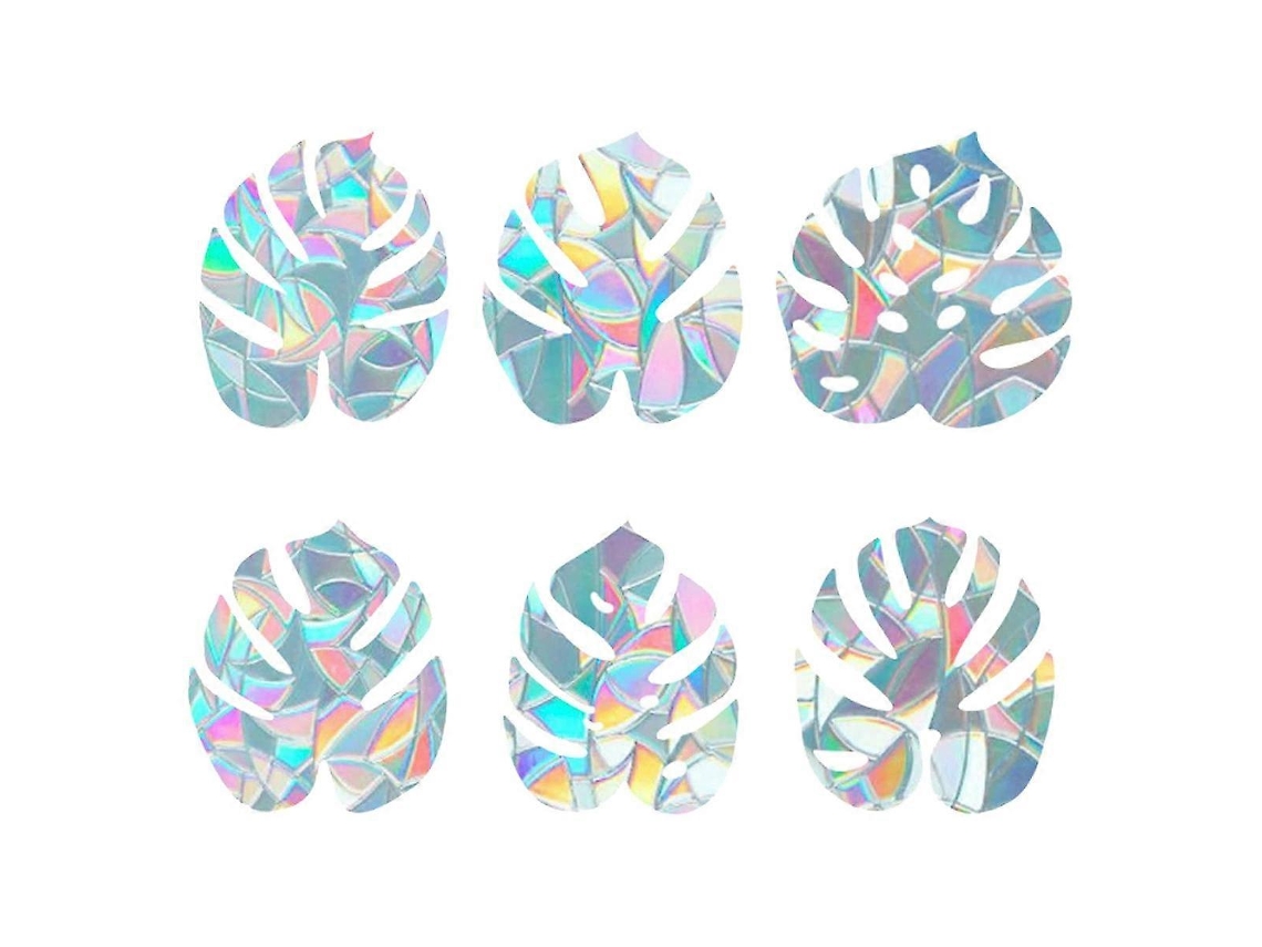 Pegatinas electrostáticas de prisma arcoíris, pegatinas de aluminio para vidrio, película de PVC sin pegamento para ventanas.