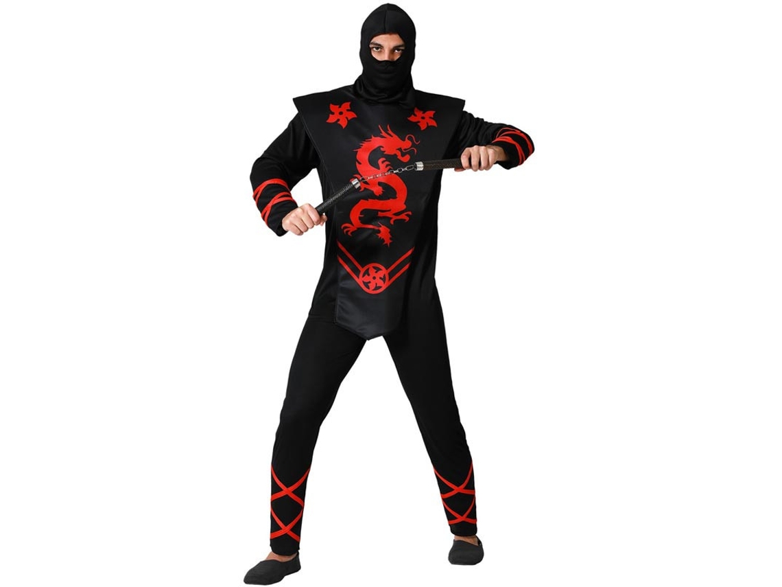 Disfraz de Ninja Dragón rojo para hombre