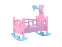 Ats-cuna De Muñeca Con Mecedora Colchón Y Almohada Accesorio De Muebles Para Casa De Muñecas
