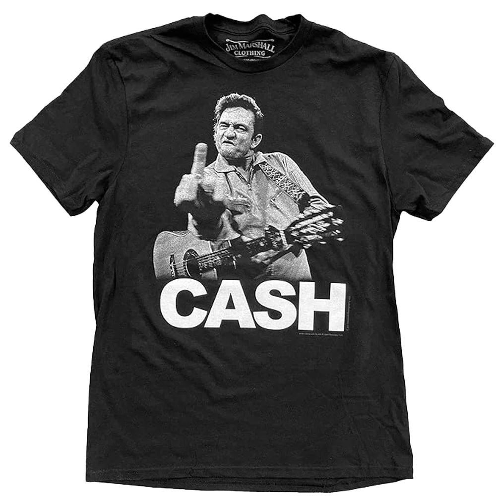 Johnny Cash Bird T-shirt Unisex Rockinstone Size:s
