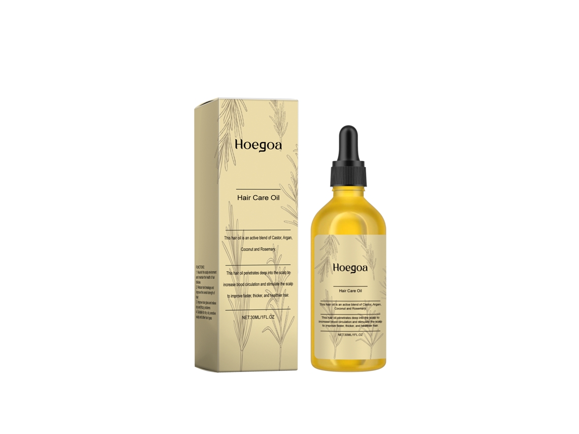 Aceite natural para un rápido crecimiento del cabello.