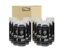 12 X Spray Vinilo Liquido Full Dip Negro 400 Ml