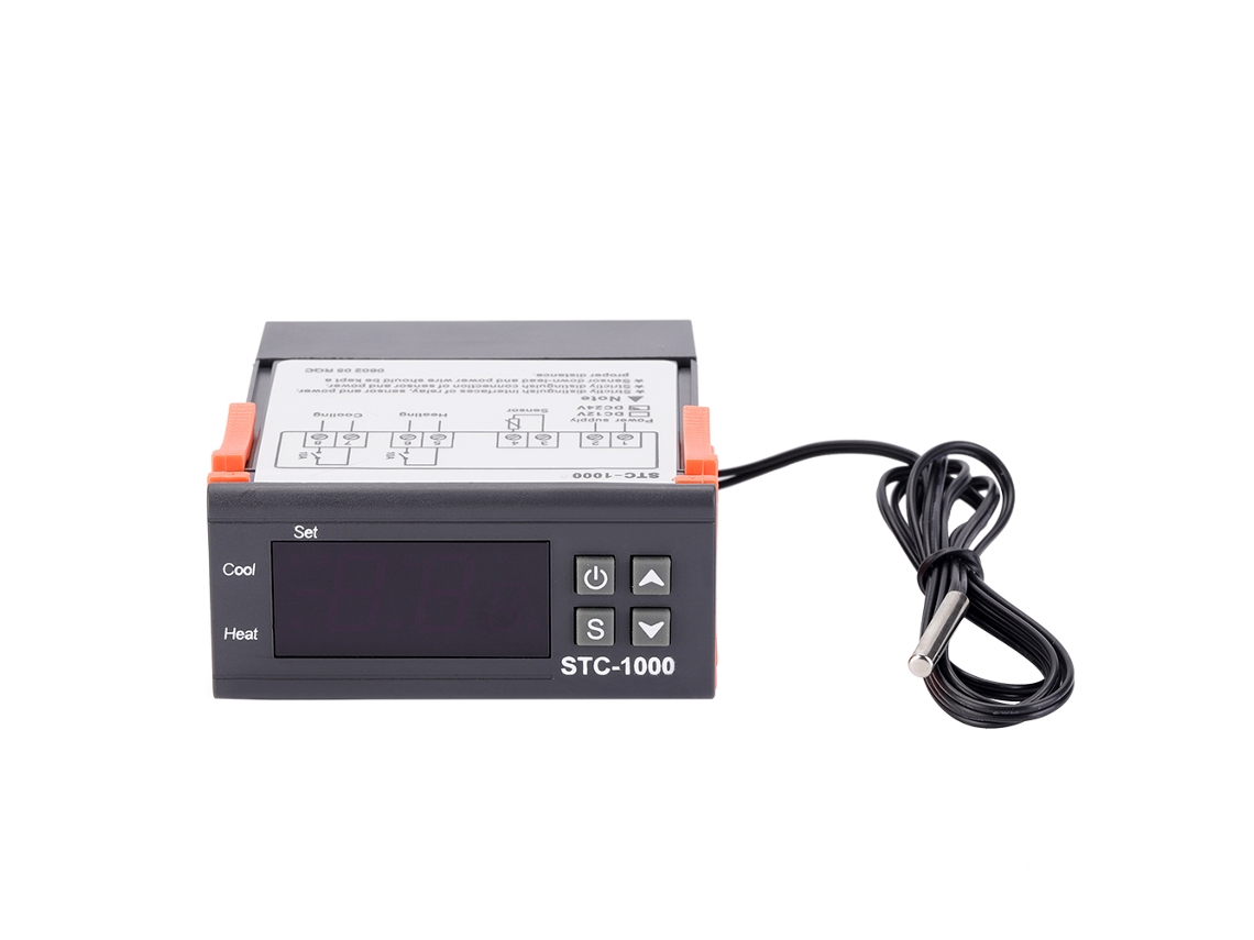 Controlador De Temperatura Digital Stc-1000 Termostato Modos Calefacción Y Enfriamiento 24v 10a