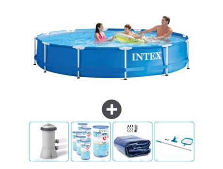 Piscina Tubular INTEX 28212GN-CB90 (6503 L - 366x76cm)
