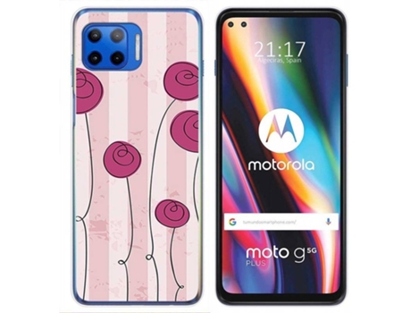 Carcasa Motorola Moto G 5G Plus TUMUNDOSMARTPHONE Flores Vintage Multicolor